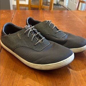 Olukai Men's slip on Boat Shoes gray size 11